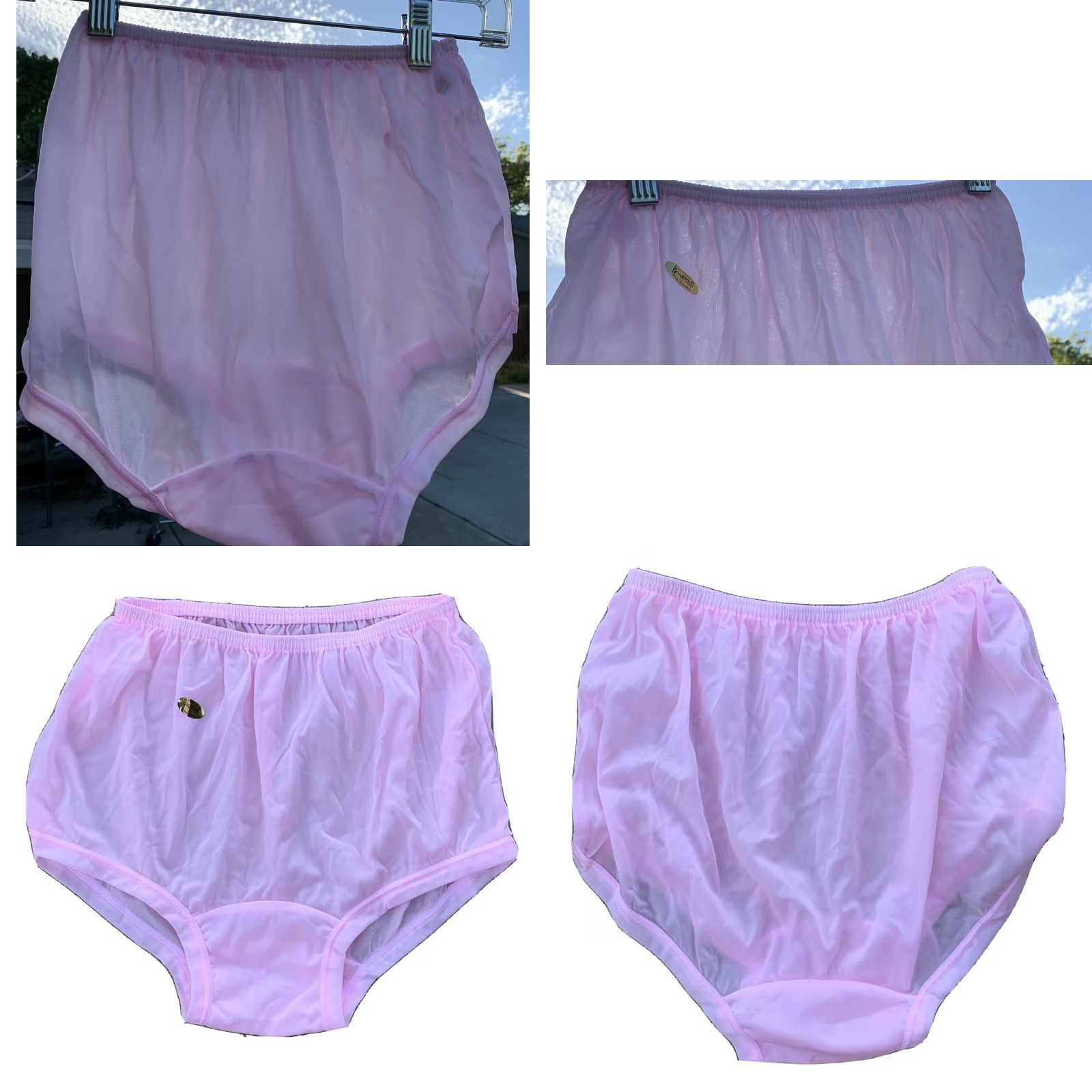 Vintage VINTAGE Gragero Panties Briefs Pink Nylon Size L Women Size 36" / US 14 / IT 50 - 9 Thumbnail