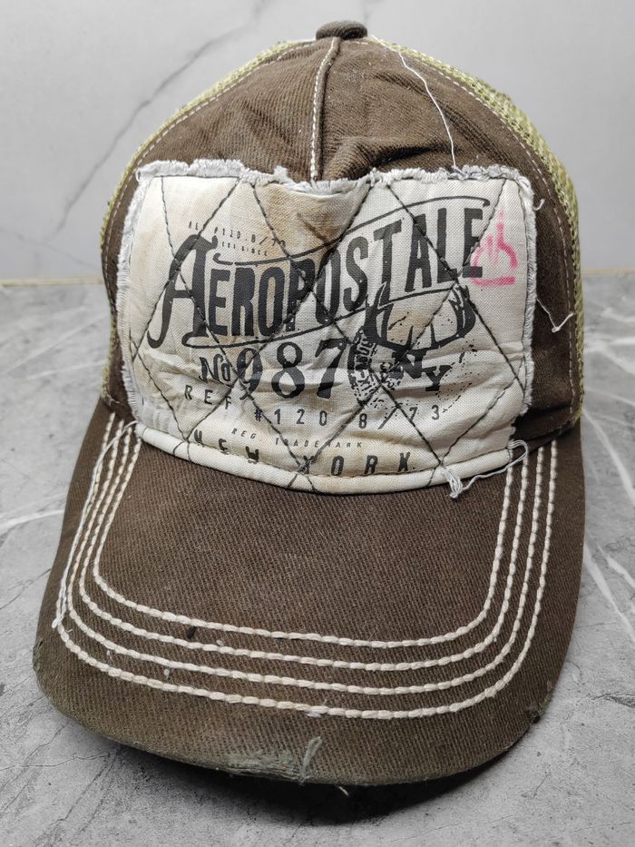 Aeropostale Vintage Aeropostale Distressed Style Trucker Cap Hat Size ONE SIZE - 1 Thumbnail