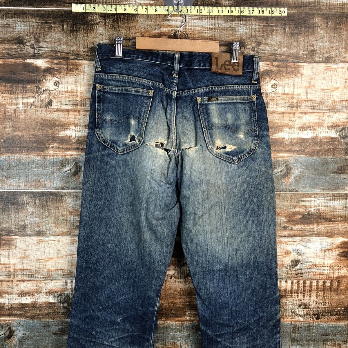 Lee DL Lee Riders Blue Distressed Denim Pants #C092 Size US 30 / EU 46 - 15 Thumbnail