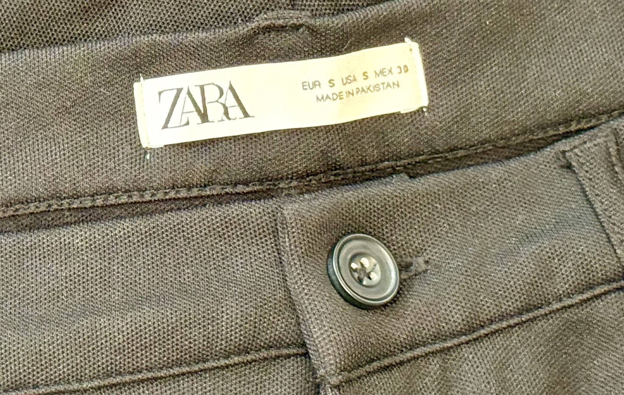 Zara Zara Men's Black Pants with Chain Detail Size US 28 / EU 44 - 4 Thumbnail