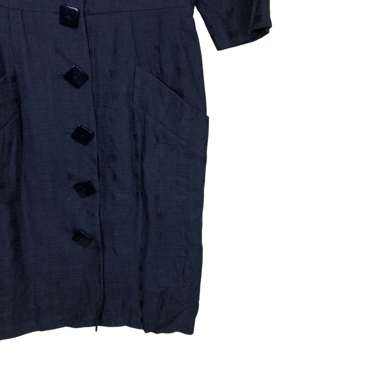 Designer × Yves Saint Laurent 📌Vintage Yves Saint Laurent Dress Rich Blue Size XS / US 0-2 / IT 36-38 - 7 Thumbnail