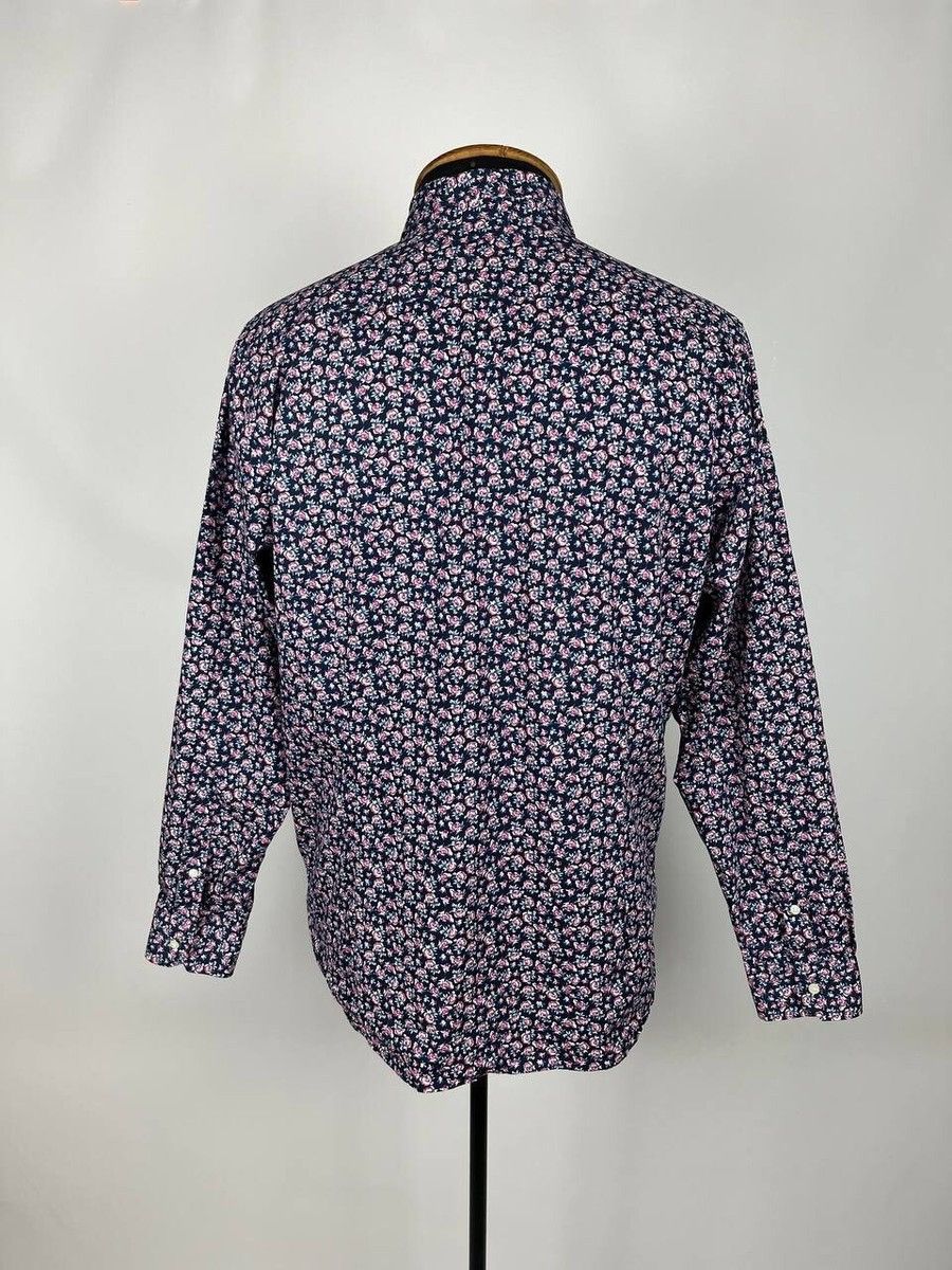 Designer × Ted Baker Ted Baker London Men Long Sleeve Floral Print Size 6 (0309) Size US M / EU 48-50 / 2 - 3 Thumbnail