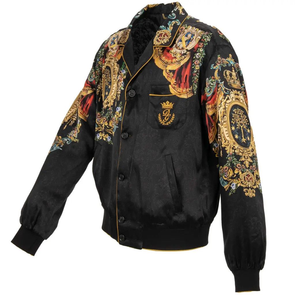 Dolce & Gabbana o1y0125 Logo Bomber Jacket in Multicolor Size US L / EU 52-54 / 3 - 3 Thumbnail