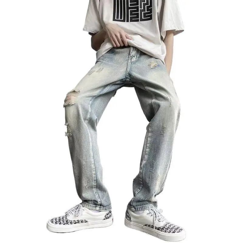 Japanese Brand × Jean Retro ripped zipper high street jeans Size US 30 / EU 46 - 5 Thumbnail