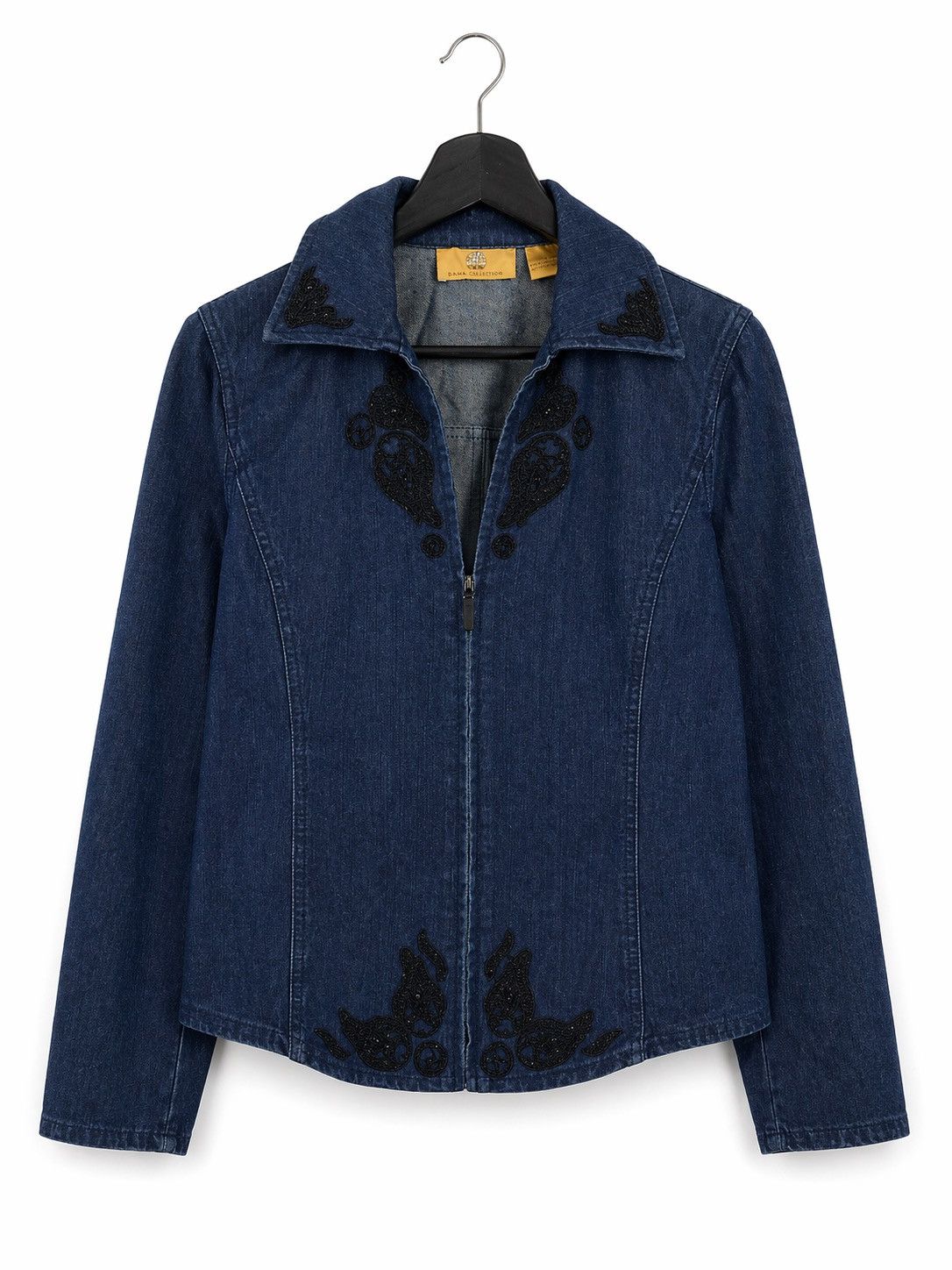 Japanese Brand Dana Buchman Denim Embroidered Jacket Vintage Women Classic Size M / US 6-8 / IT 42-44 - 1 Thumbnail