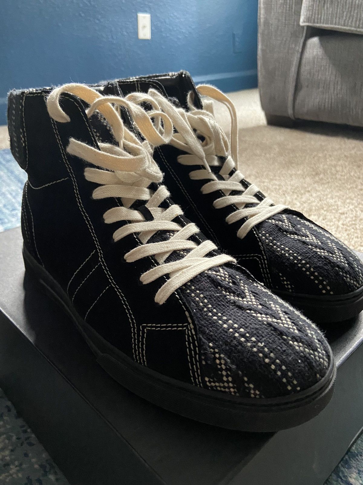 Yves Saint Laurent Joe mid top sneaker Size US 9.5 / EU 42-43 - 5 Thumbnail