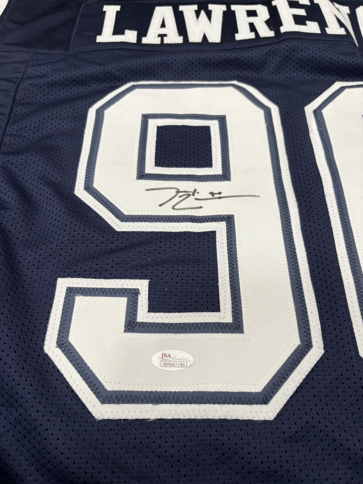 NFL Demarcus Lawrence Signed Dallas Cowboys Jersey Size US XL / EU 56 / 4 - 2 Thumbnail