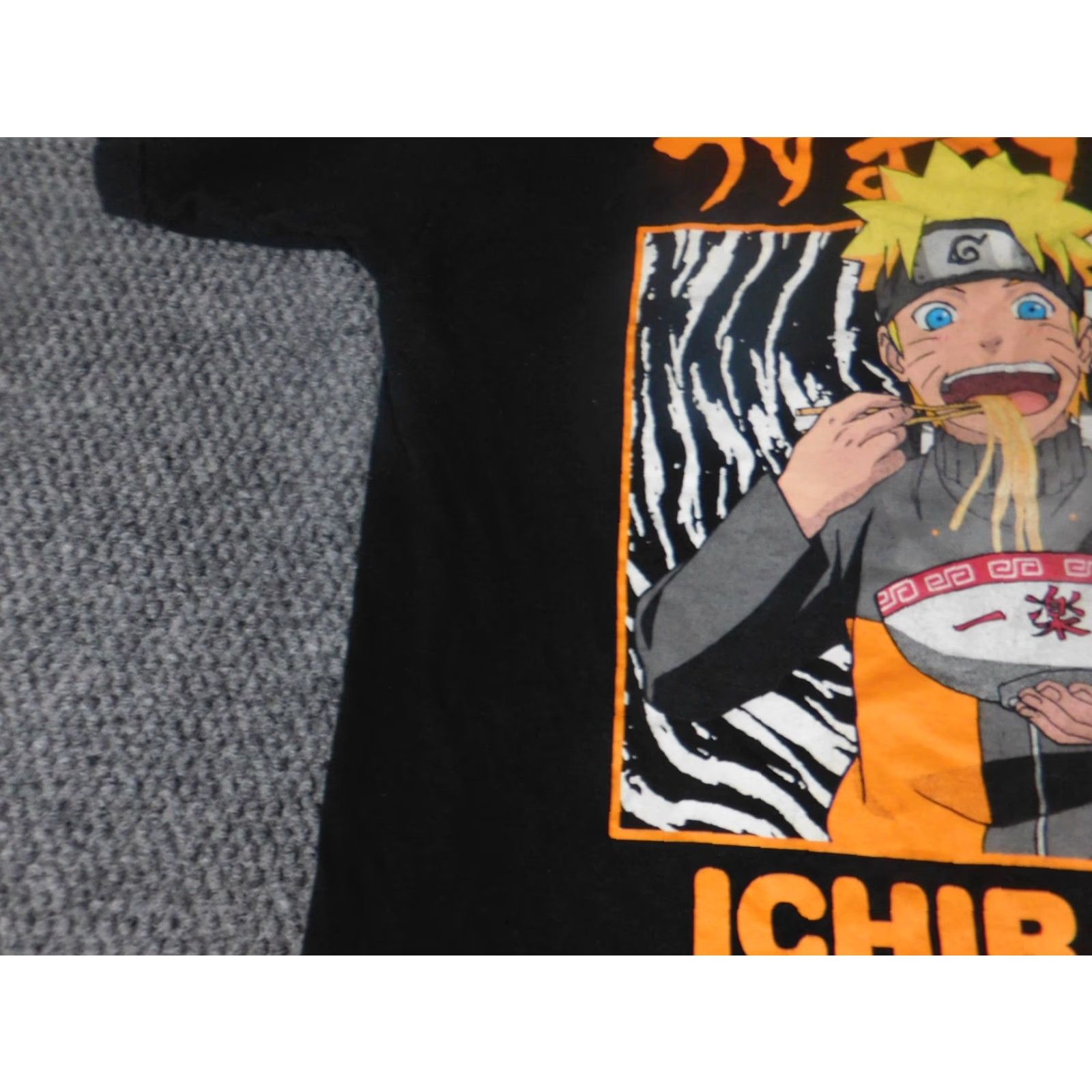 Vintage Naruto Mens Shirt M Black Short Sleeve Crew Neck Logo Knit Cotton T-Shirt Naruto Logo Graphic Shippuden Vintage No Size US M / EU 48-50 / 2 - 4 Thumbnail