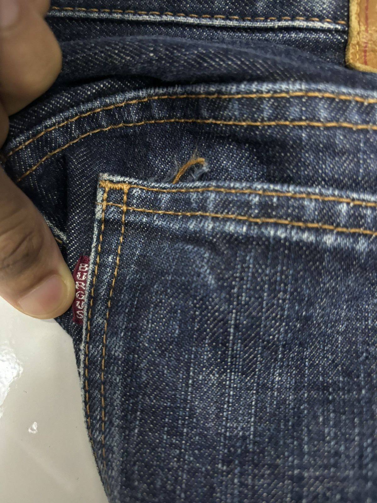 Burgus Plus GRAIL🔥Burgus Plus 🇯🇵 Indigo Bootcut Flared Denim Jeans Size US 32 / EU 48 - 13 Thumbnail