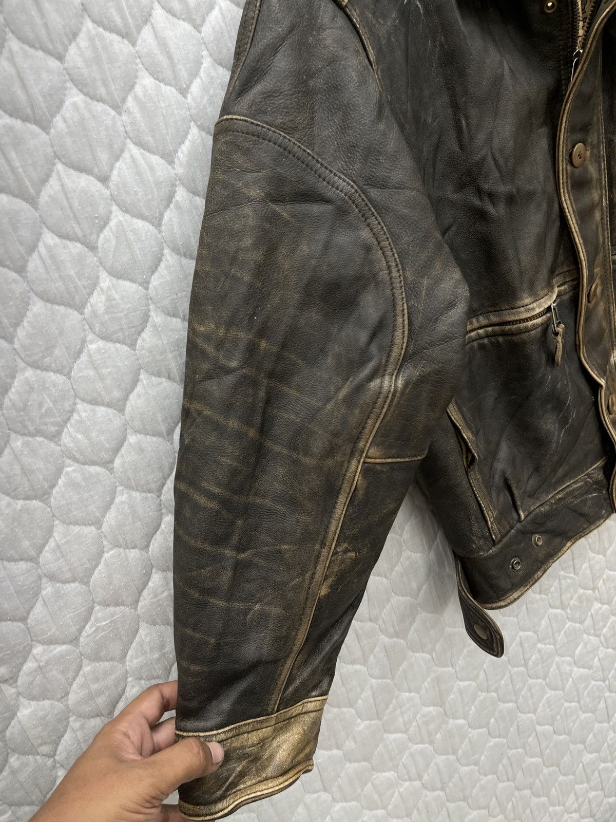Vintage 🔥🔥🔥STEALS CAPTAIN CHARLES LINDBERG TRIUMPH LEATHER JACKET Size US M / EU 48-50 / 2 - 5 Thumbnail