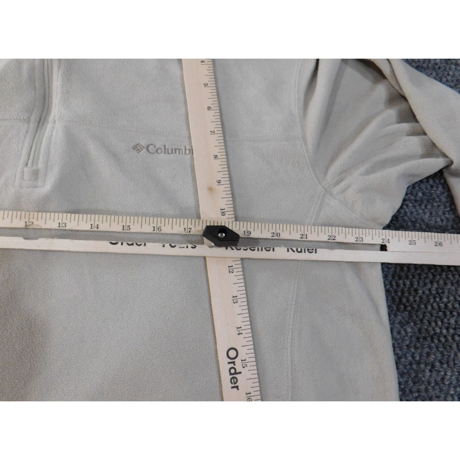 Vintage Columbia Sweatshirt Men XL Beige Knit Fleece Lightweight Outdoor Nature Walk Logo Zip Mock Neck Pullover Regular Style Pullover Size US XL / EU 56 / 4 - 5 Thumbnail