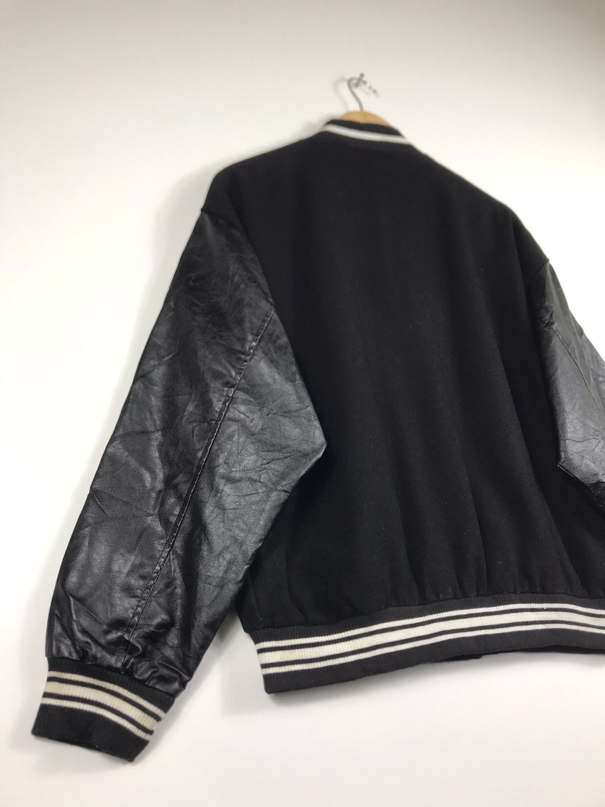 14th Addiction 🔥Black Air Skeleton Wool Baggy Varsity Jacket Size US M / EU 48-50 / 2 - 13 Thumbnail