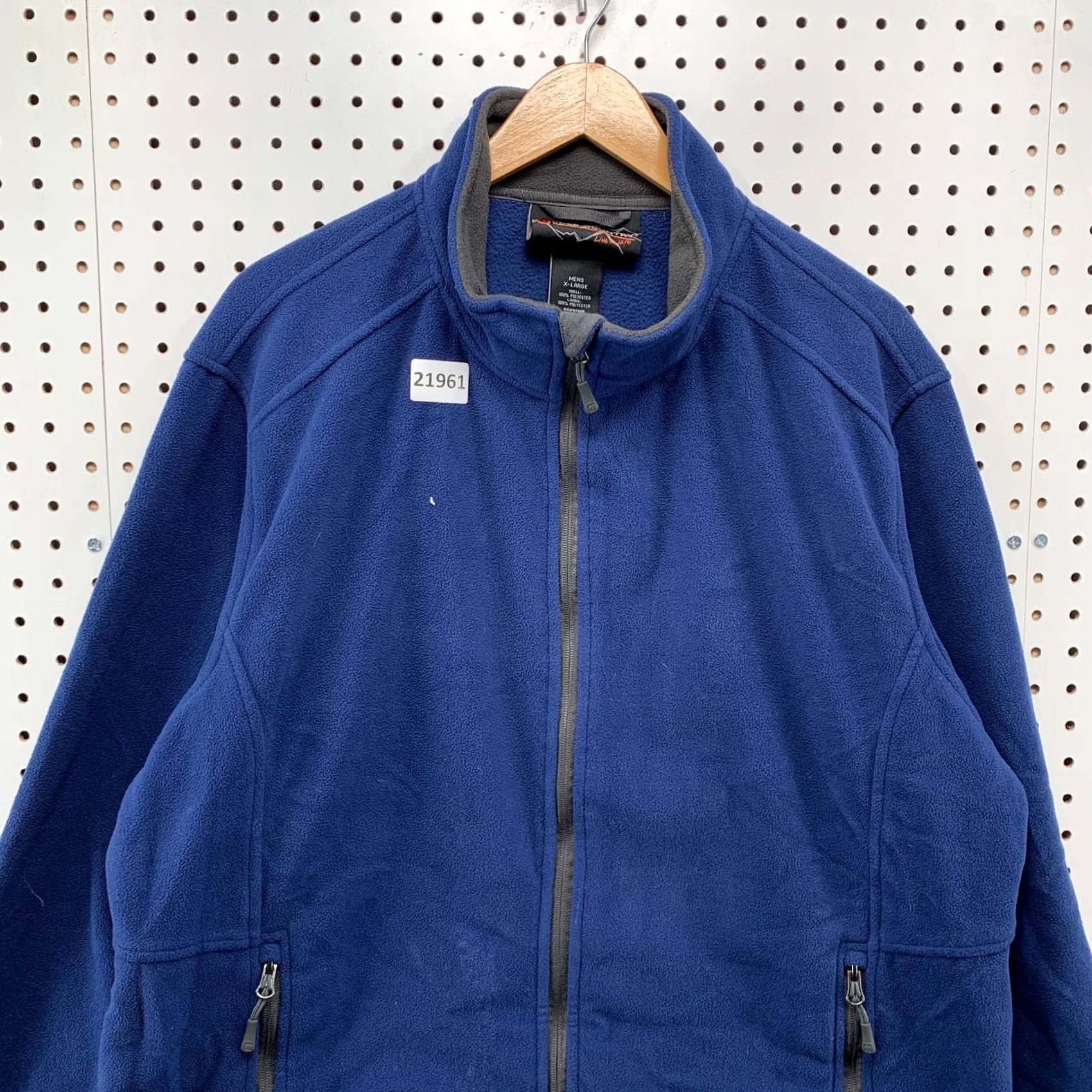 Free Country Free Country Fleece Full Zip Jacket Mens XL Blue Zipper Pockets 25x29 Size US XL / EU 56 / 4 - 6 Thumbnail