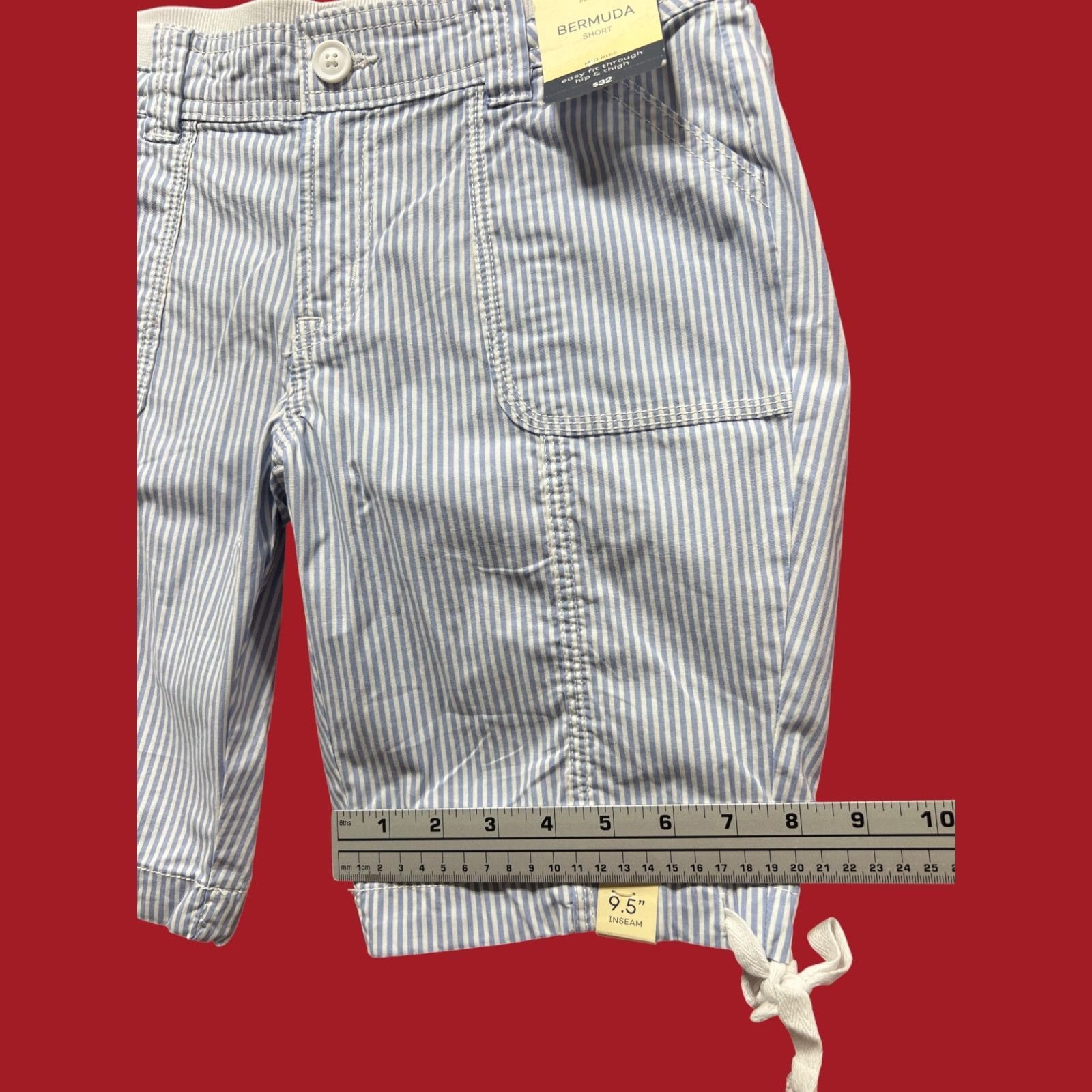 St. Johns Bay St. John's Bay - Women's Mid-Rise Cargo Bermuda Short - Blue Size 26" / US 2 / IT 38 - 9 Thumbnail