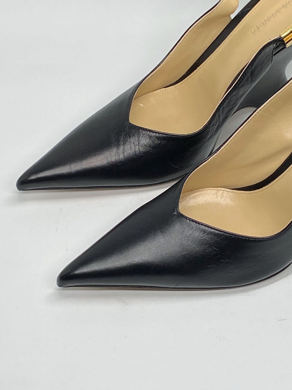 Bottega Veneta Bottega Veneta Punta 100 Leather Slingback Pumps size 37 Size US 7 / IT 37 - 8 Thumbnail