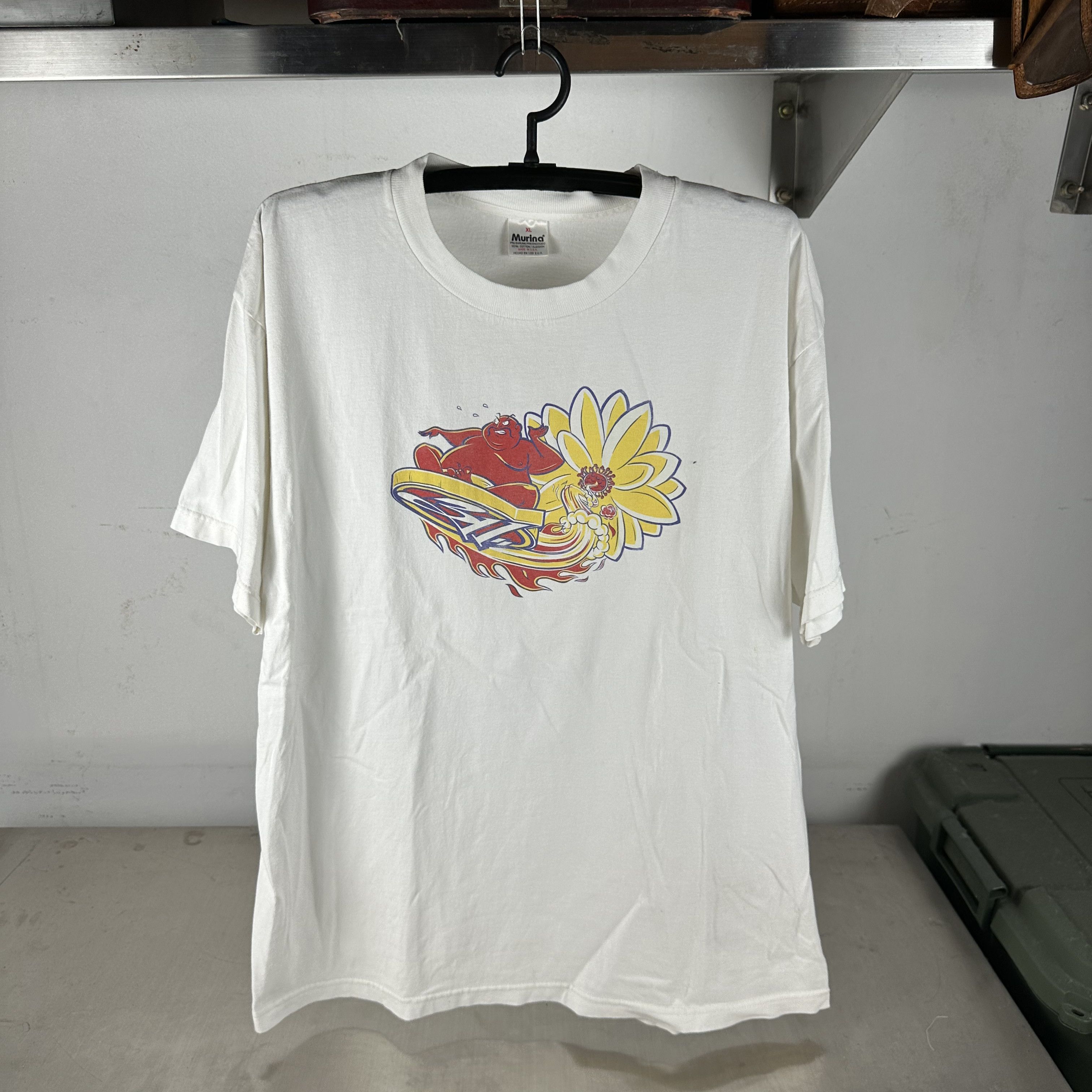 Vintage 90s 311 Three Eleven Surfing Buddha Rock Band T-Shirt Size US XL / EU 56 / 4 - 1 Thumbnail