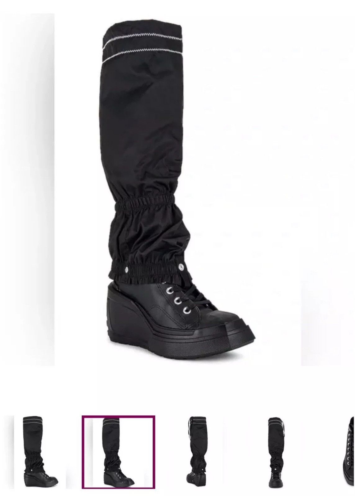 Converse × Martine Ali Converse x Martine Ali Chuck 70 De Luxe Chuck Black Wedge Size US 7.5 / IT 37.5 - 12 Thumbnail