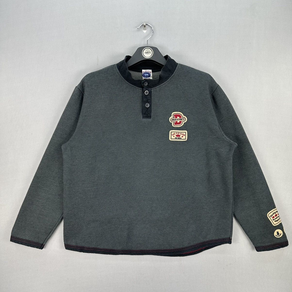 Vintage Vintage The DS Club Drug Store Sweatshirt Size US S / EU 44-46 / 1 - 1 Thumbnail