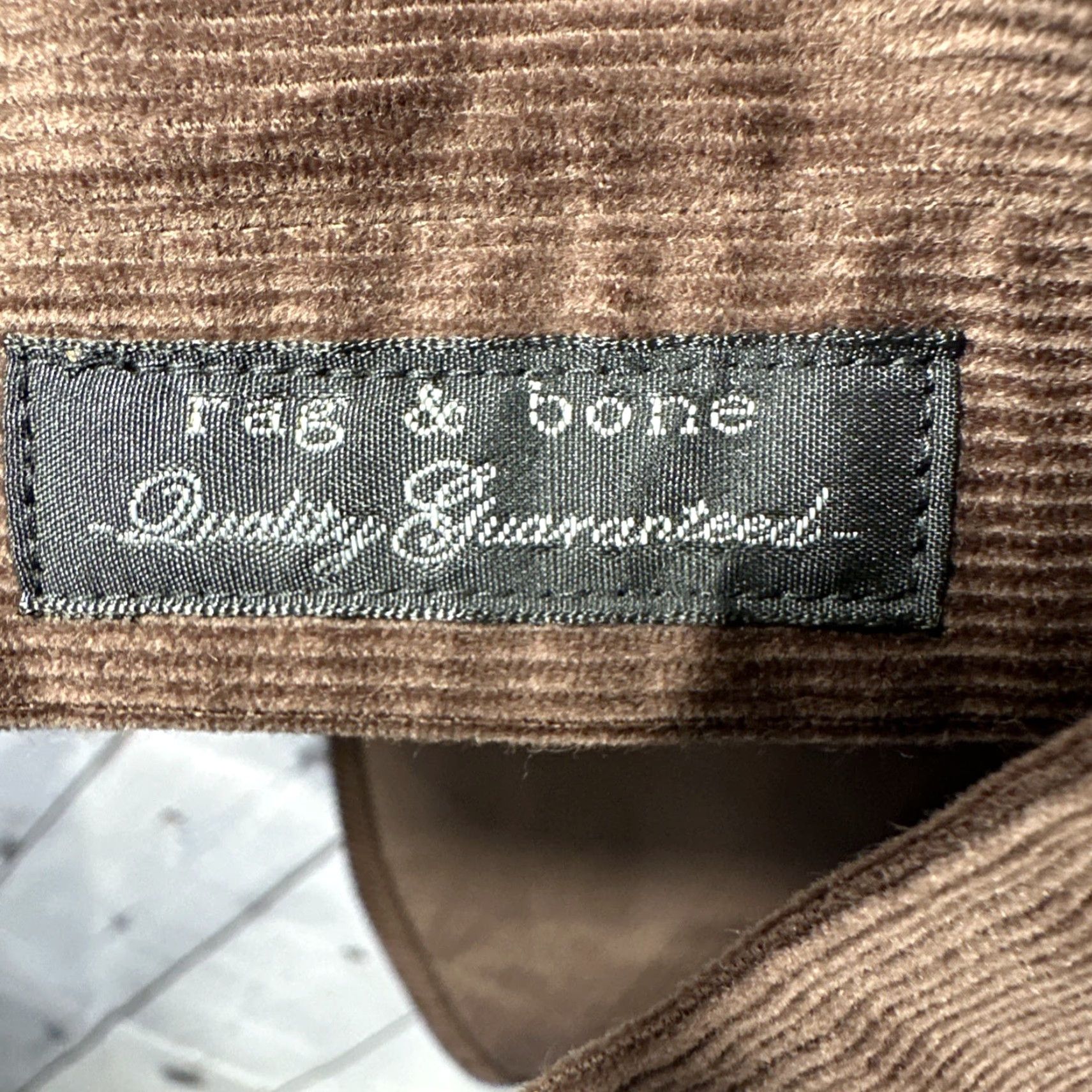 Rag & Bone Rag & Bone Corduroy Shirt Mens M Mateo Button-Down NWT Brown Solid Long Sleeve Slim Fit Button-Up 298 Size US M / EU 48-50 / 2 - 6 Thumbnail