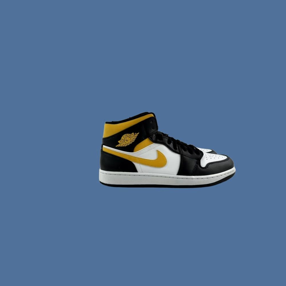 Jordan Brand Nike Air Jordan 1 Mid Black University Gold  display picture 1