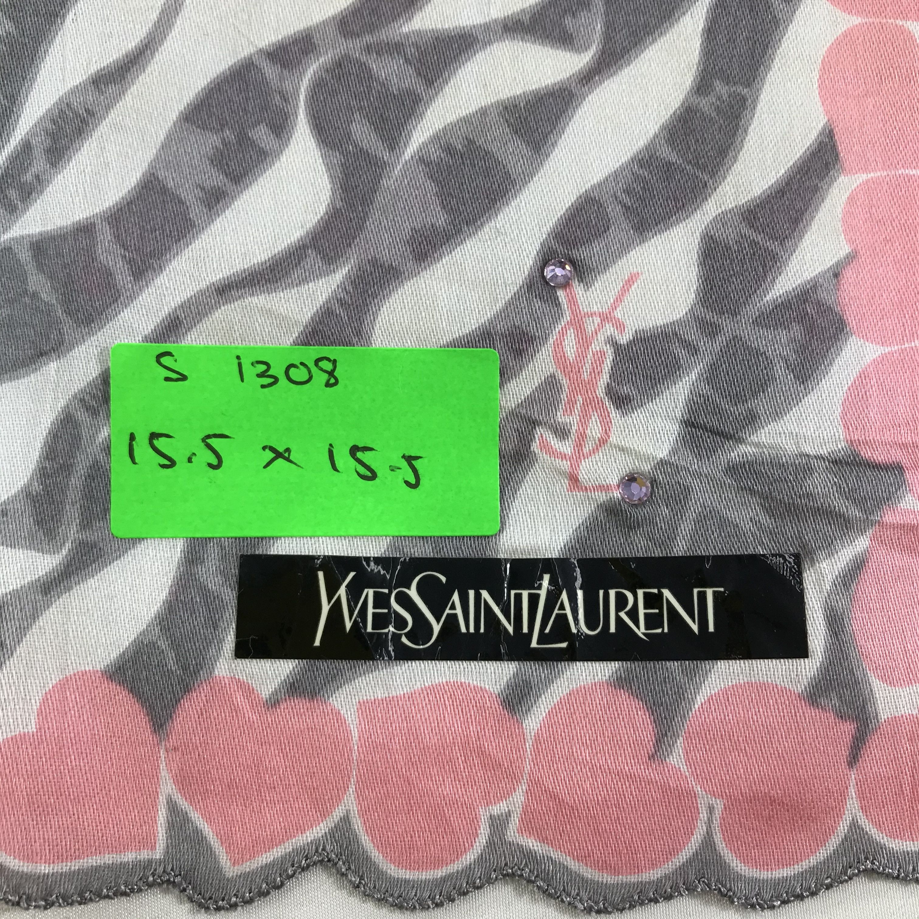 Vintage × Yves Saint Laurent Yves Saint Laurent Bandana / Handkerchief/Neckerchief -S1308 Size ONE SIZE - 5 Thumbnail