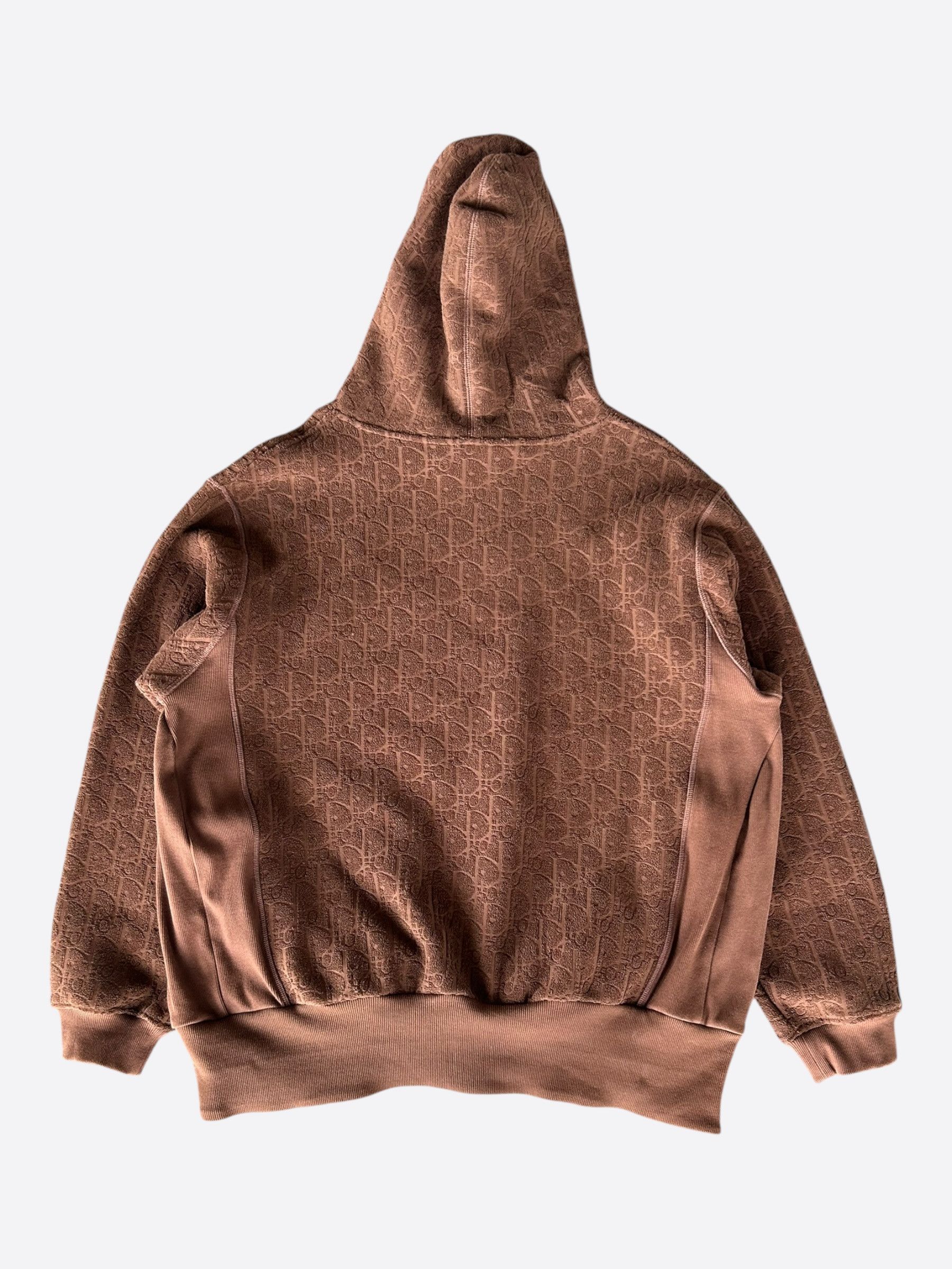 Dior Dior Brown Oblique Towel Hoodie Size US XXL / EU 58 / 5 - 2 Thumbnail