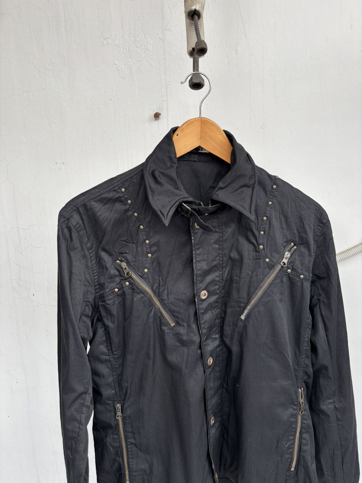 14th Addiction × Japanese Brand × Tornado Mart IN THE ATTIC Bondage Studded Shirt Jacket Size US L / EU 52-54 / 3 - 5 Thumbnail