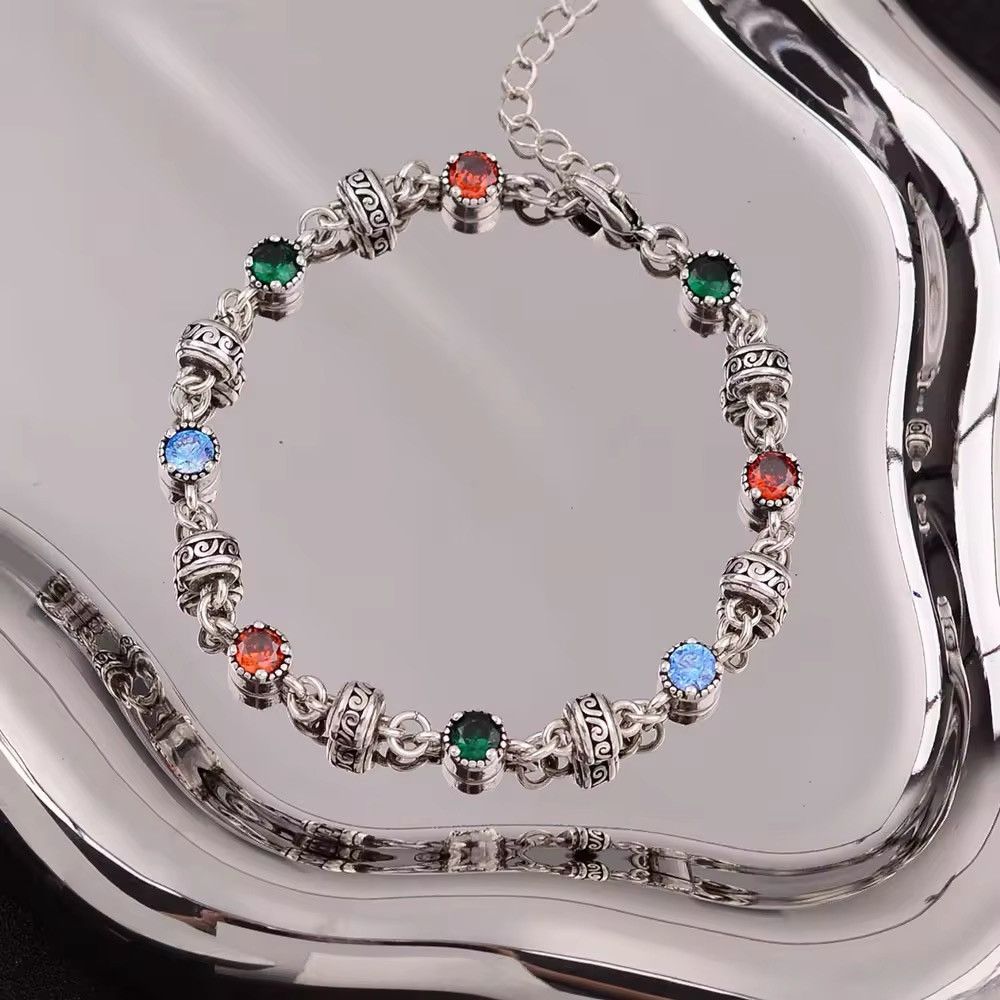 Jewelry Trendy Colorful Crystal Bracelet Size ONE SIZE - 3 Thumbnail