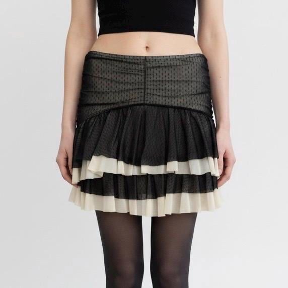 Other The Morgan de Toi Mini Layered Mesh Mini Skirt Size 27" / US 4 / IT 40 - 1 Thumbnail