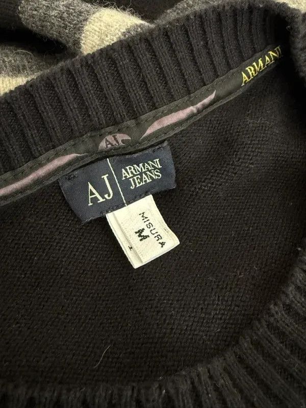 Armani Maglione Nero Armani Jeans Lana Cotone Uomo M Size US M / EU 48-50 / 2 - 9 Thumbnail