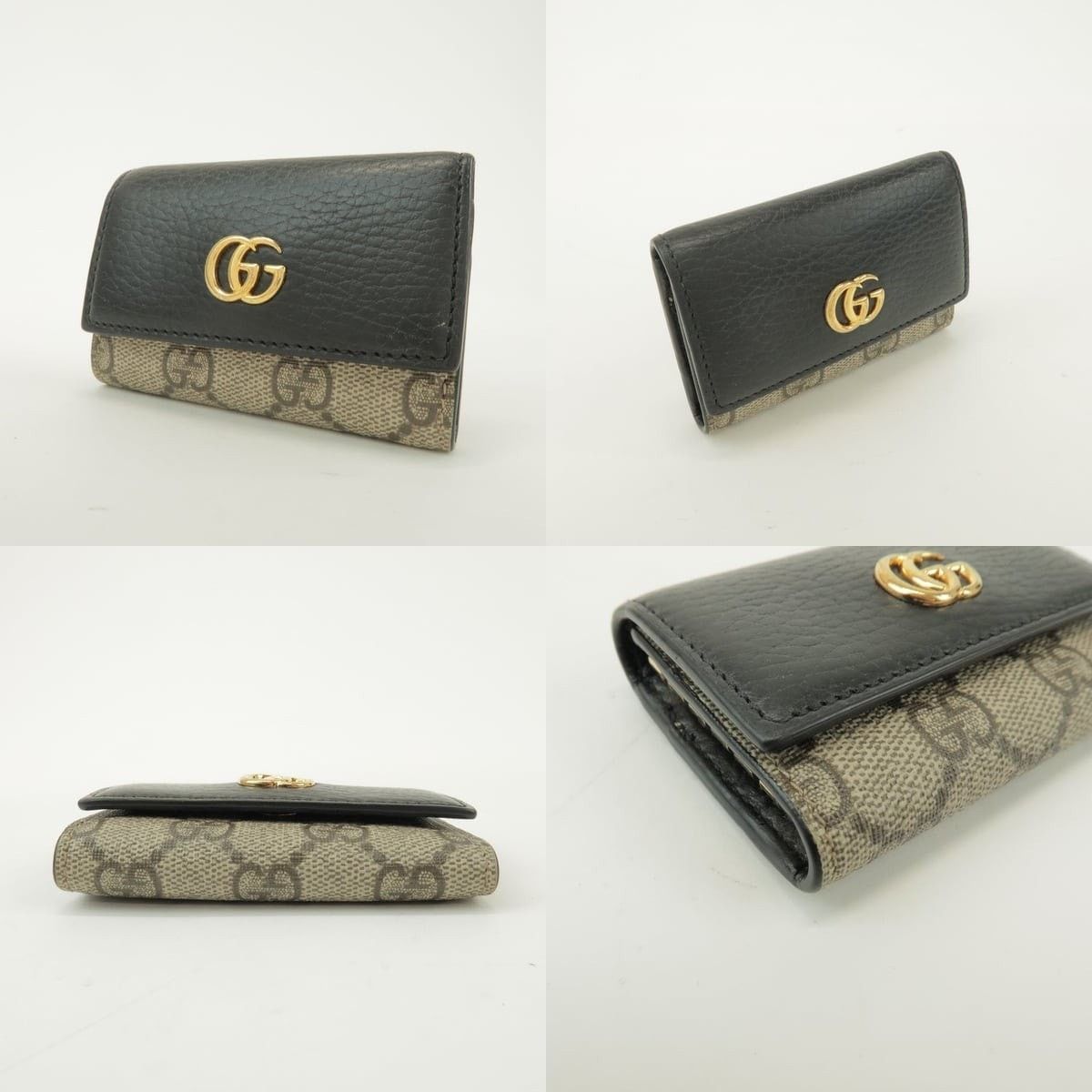 Gucci Gucci GG Marmont GG Supreme 6 Rings Key Case Coated Canvas Size ONE SIZE - 3 Thumbnail