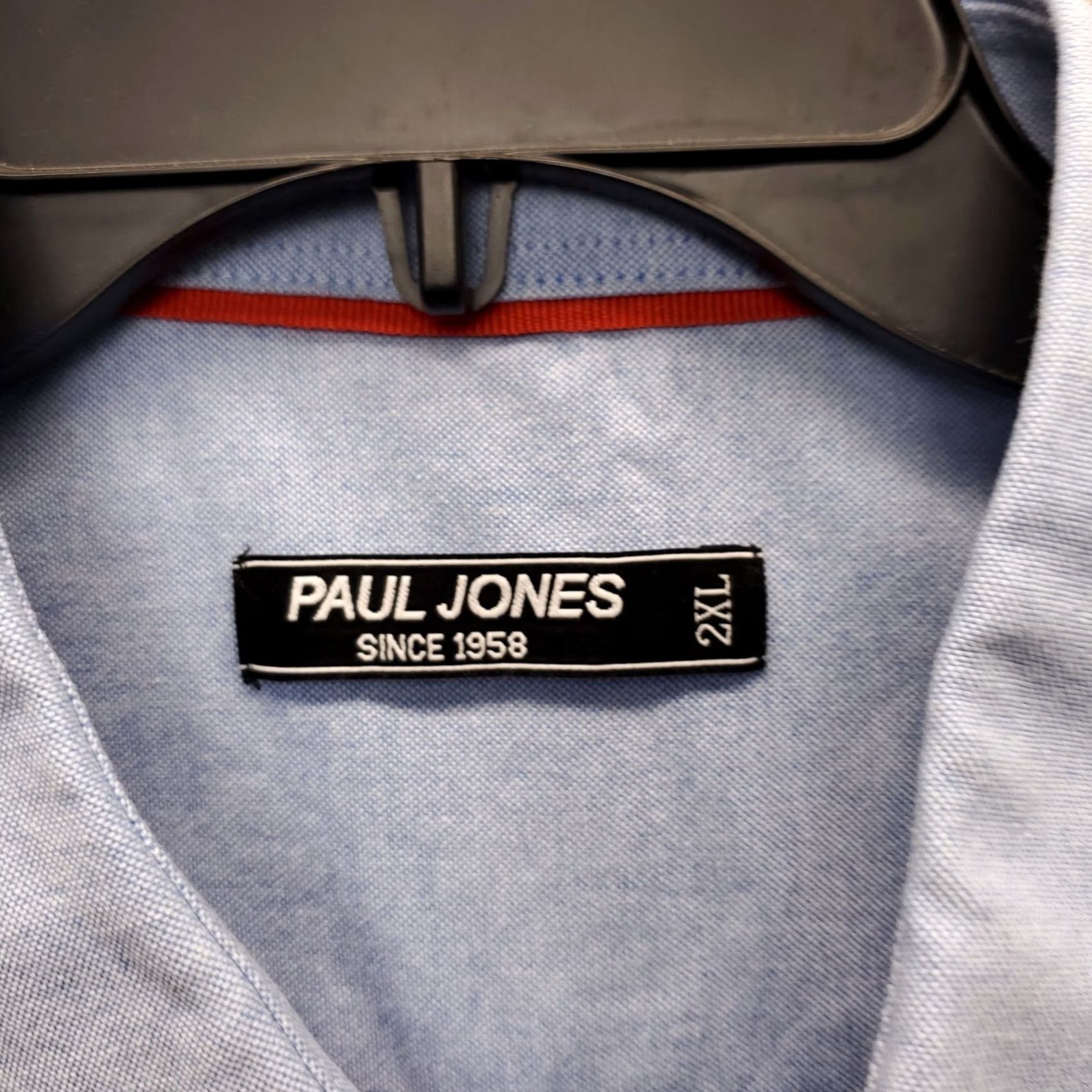 Vintage Paul Jones Shirt Mens 2XL Blue Short Sleeve Button-Up Oxford Travel Size US XXL / EU 58 / 5 - 7 Thumbnail