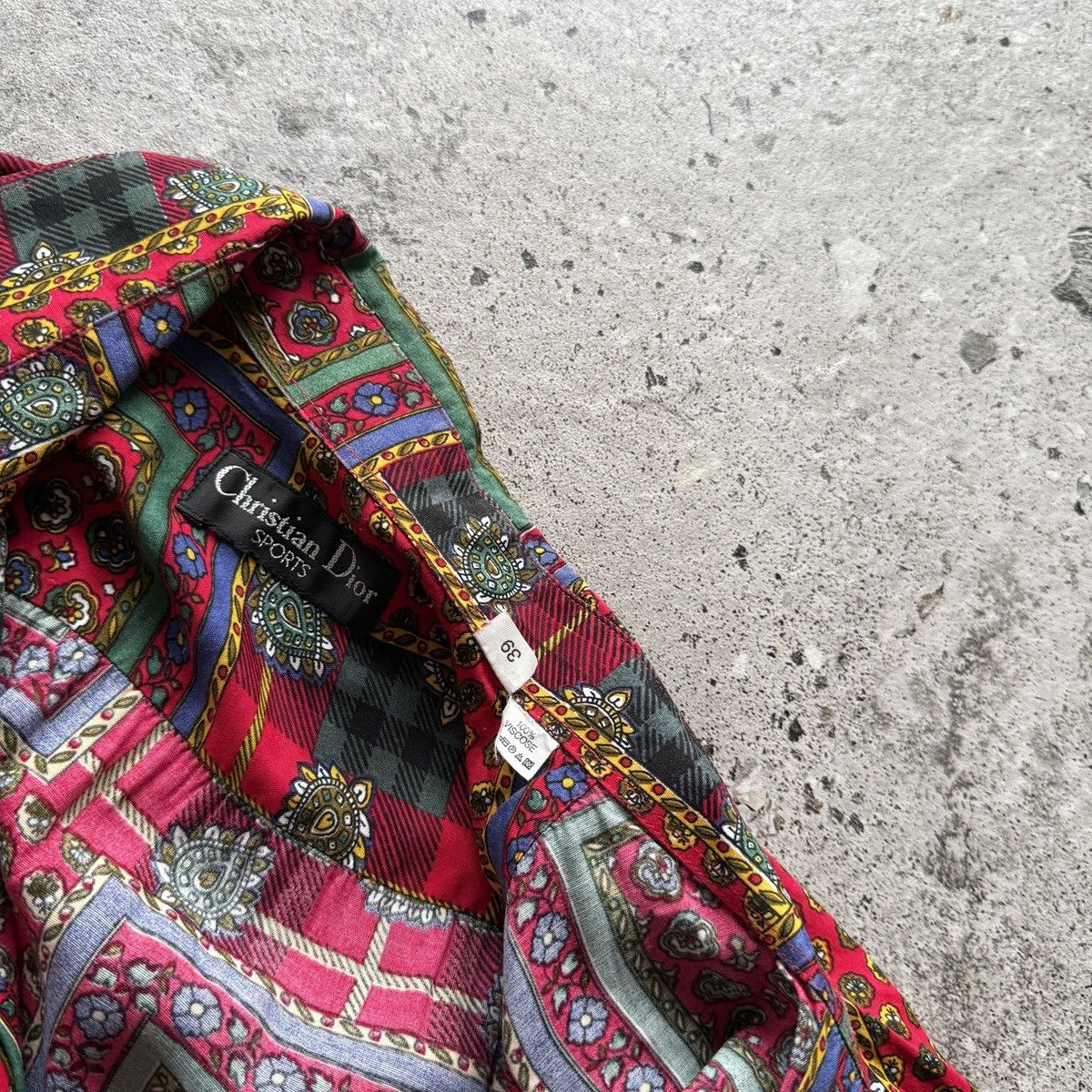 Christian Dior Monsieur Christian Dior Sports Vintage Baroque Paisley Viscose Shirt Size US L / EU 52-54 / 3 - 5 Thumbnail