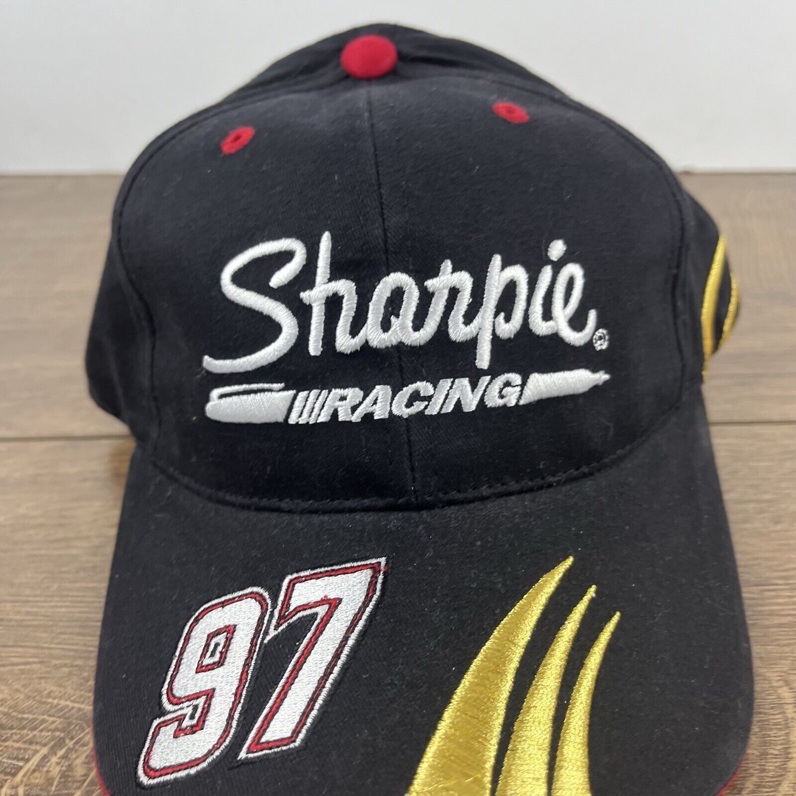 Other Kurt Busch Hat Sharpie Racing 97 Hat NASCAR Hat Black Hat Ad Size ONE SIZE - 8 Thumbnail
