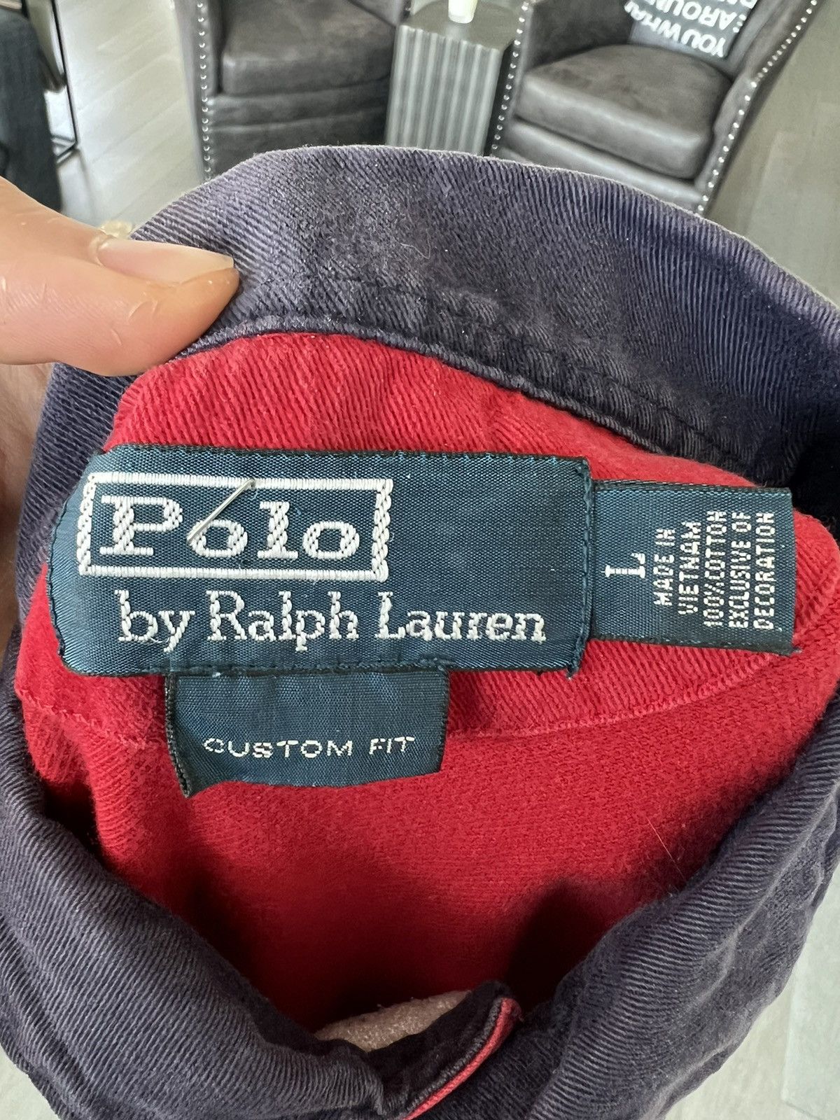 Polo Ralph Lauren × Vintage Vintage Rugby Polo Shirt Size US L / EU 52-54 / 3 - 3 Thumbnail