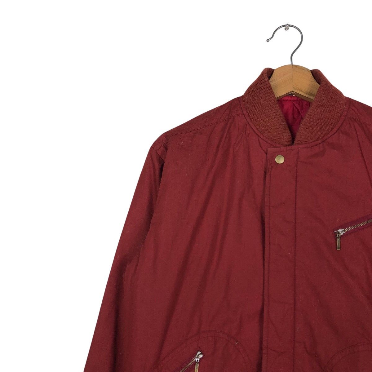 Japanese Brand × Vintage 📌Vintage Suede Bomber Jacket Zipper Inspire Issey Miyake Size US M / EU 48-50 / 2 - 8 Thumbnail