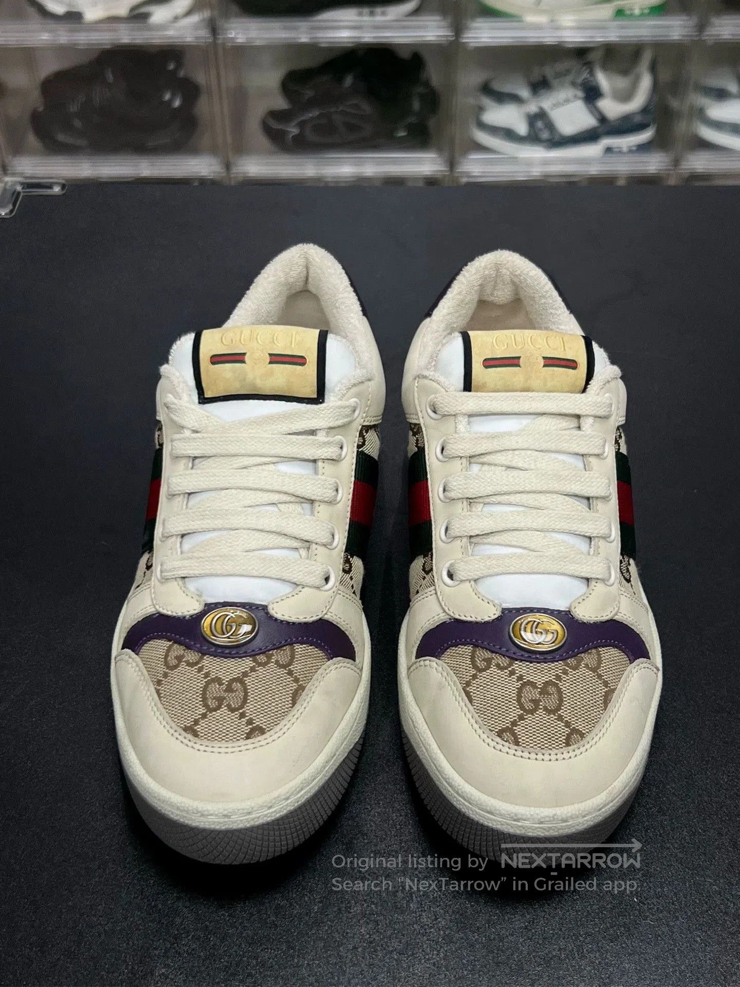Gucci gucci gg dirty shoes in black and beige. Size US 7.5 / EU 40-41 - 2 Thumbnail