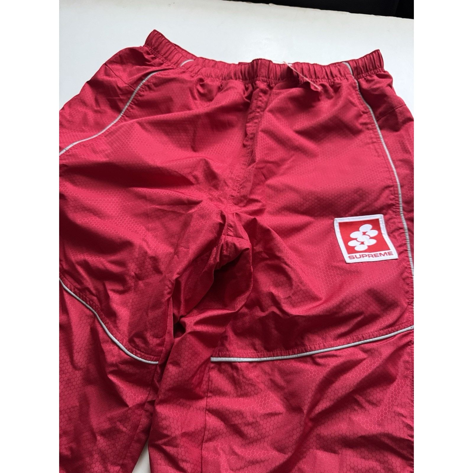 Supreme Supreme Reflective Piping Track Pant Red Large Size US 34 / EU 50 - 3 Thumbnail