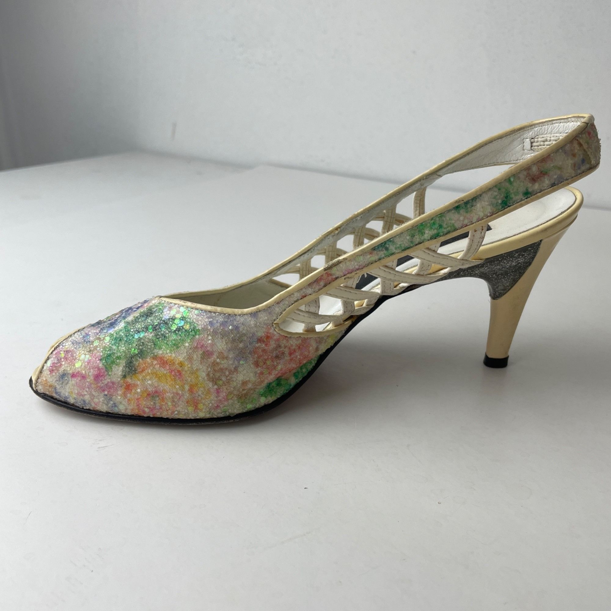 Other 36 - Vintage Pino Carina Marble Heels Purse Set Size US 6 / IT 36 - 8 Thumbnail