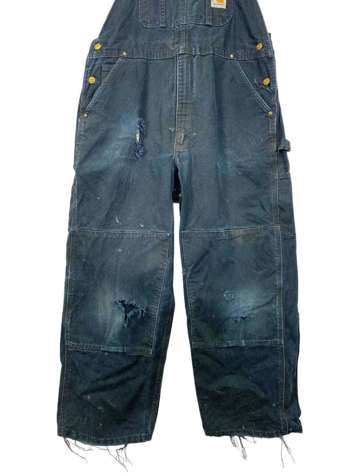 Carhartt Vintage Heavily worn Carhartt Dungarees-38x28 Size US L / EU 52-54 / 3 - 3 Thumbnail
