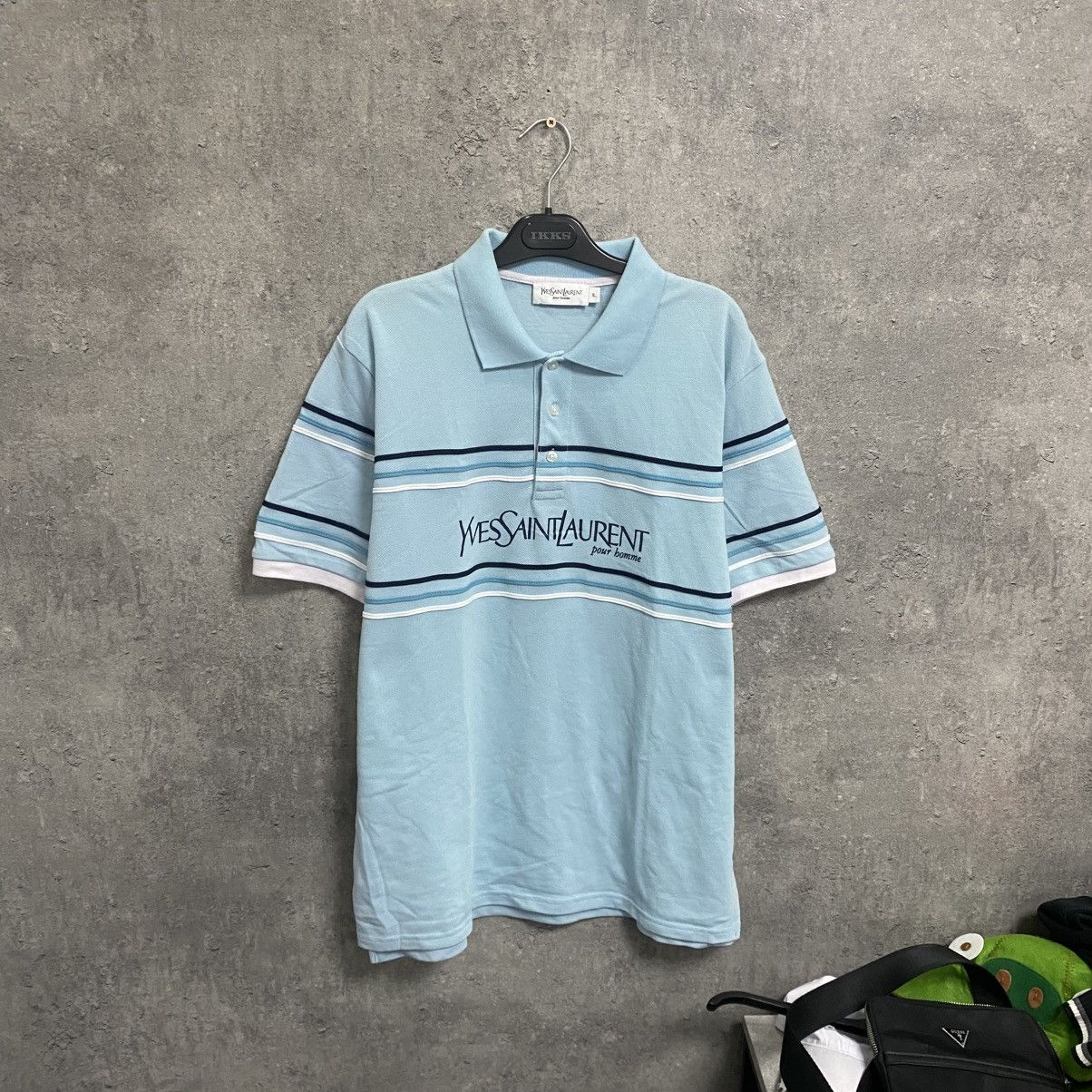 Yves Saint Laurent Vintage Y2K Yves Saint Laurent YSL Polo Shirt Big Logo Size US XL / EU 56 / 4 - 1 Thumbnail
