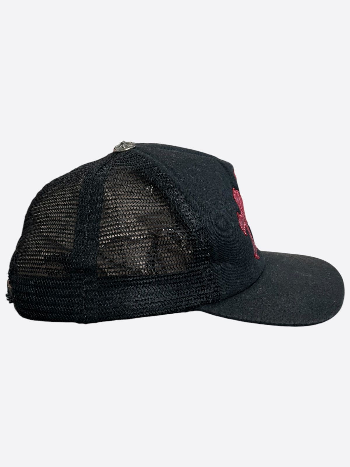 Chrome Hearts Chrome Hearts Red Leather Cemetery Hat - Triple Cross Size ONE SIZE - 3 Thumbnail