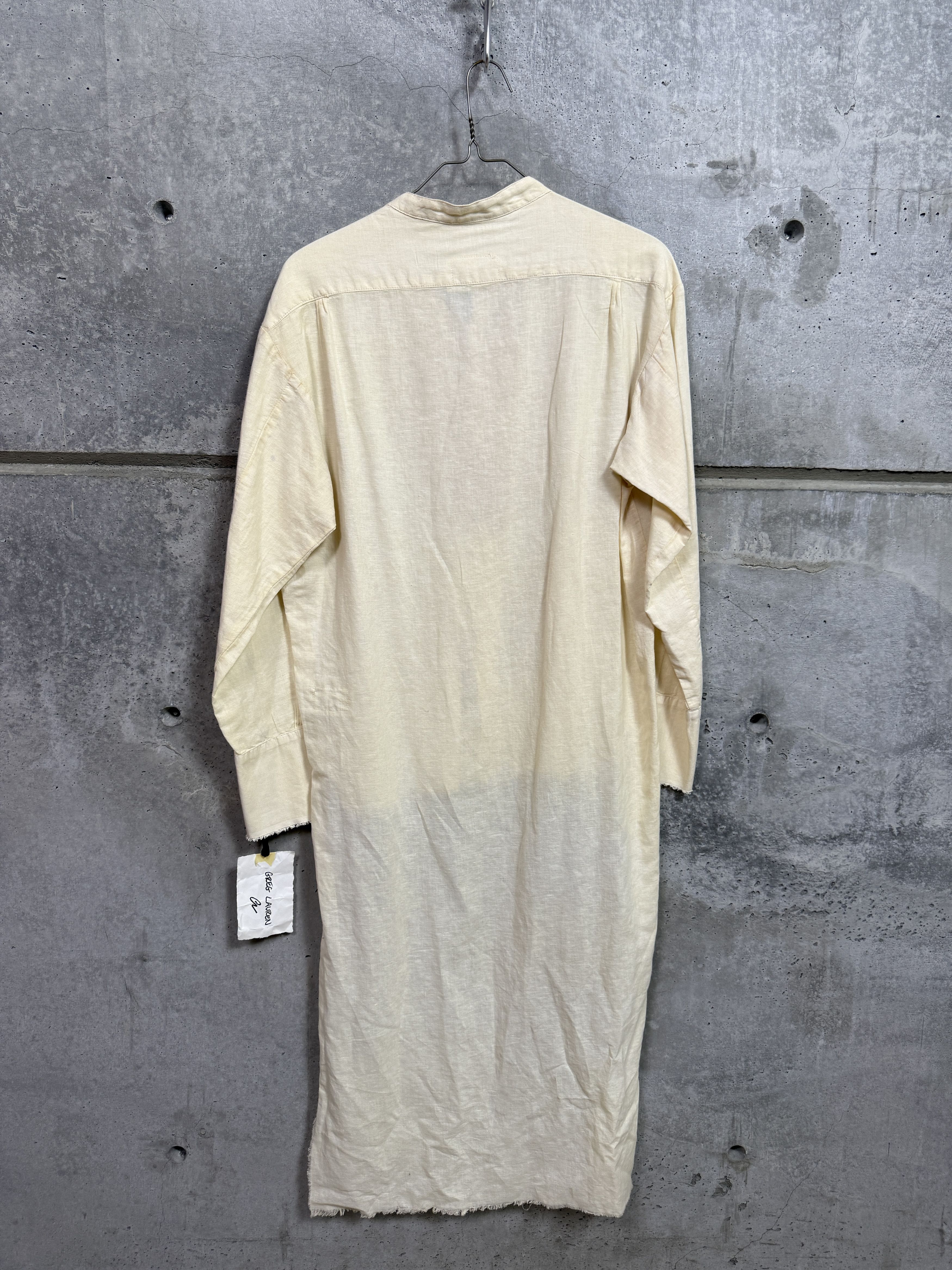 Greg Lauren Greg Lauren Linen Long Tux Studio Shirt Size US L / EU 52-54 / 3 - 2 Thumbnail
