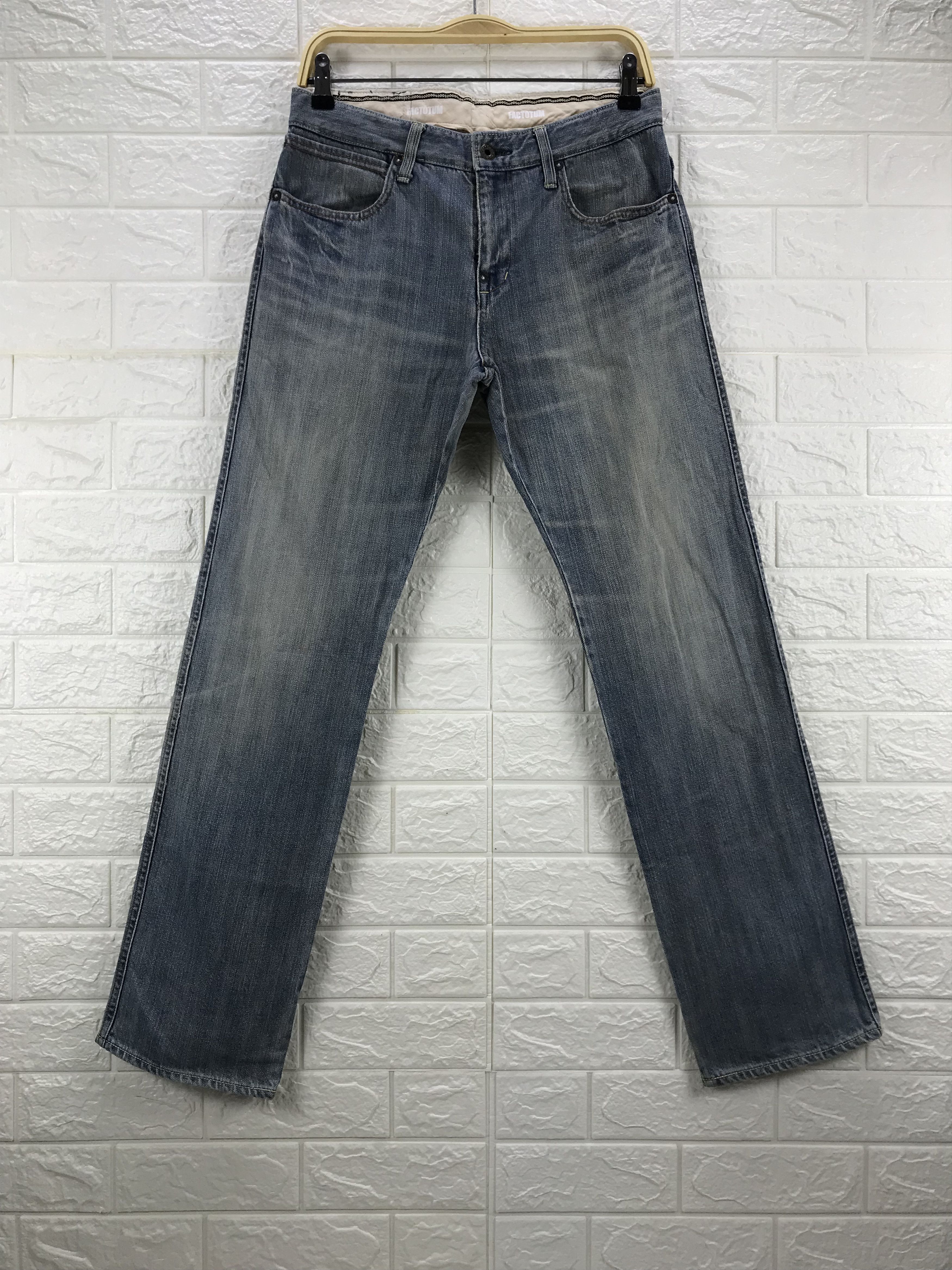 FACTOTUM Vintage Factotum Japanese Faded Blue Jeans Size US 31 - 1 Thumbnail