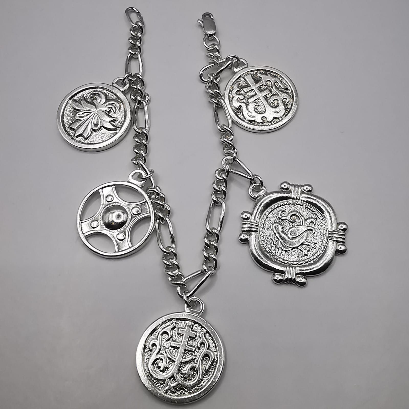 Sterling Silver Vintage Bracelet Jewelry,925 Sterling Silver 33,14g Size ONE SIZE - 5 Thumbnail