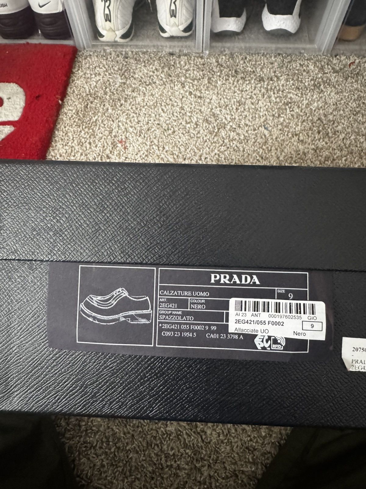 Prada Prada oblique lace up shoe Size US 10 / EU 43 - 10 Thumbnail