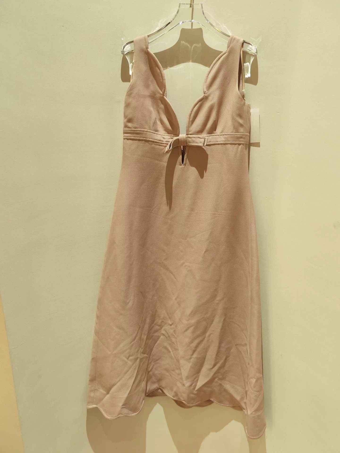 Valentino Valentino Pink Sling V-Neck Dress Size M / US 6-8 / IT 42-44 - 1 Thumbnail
