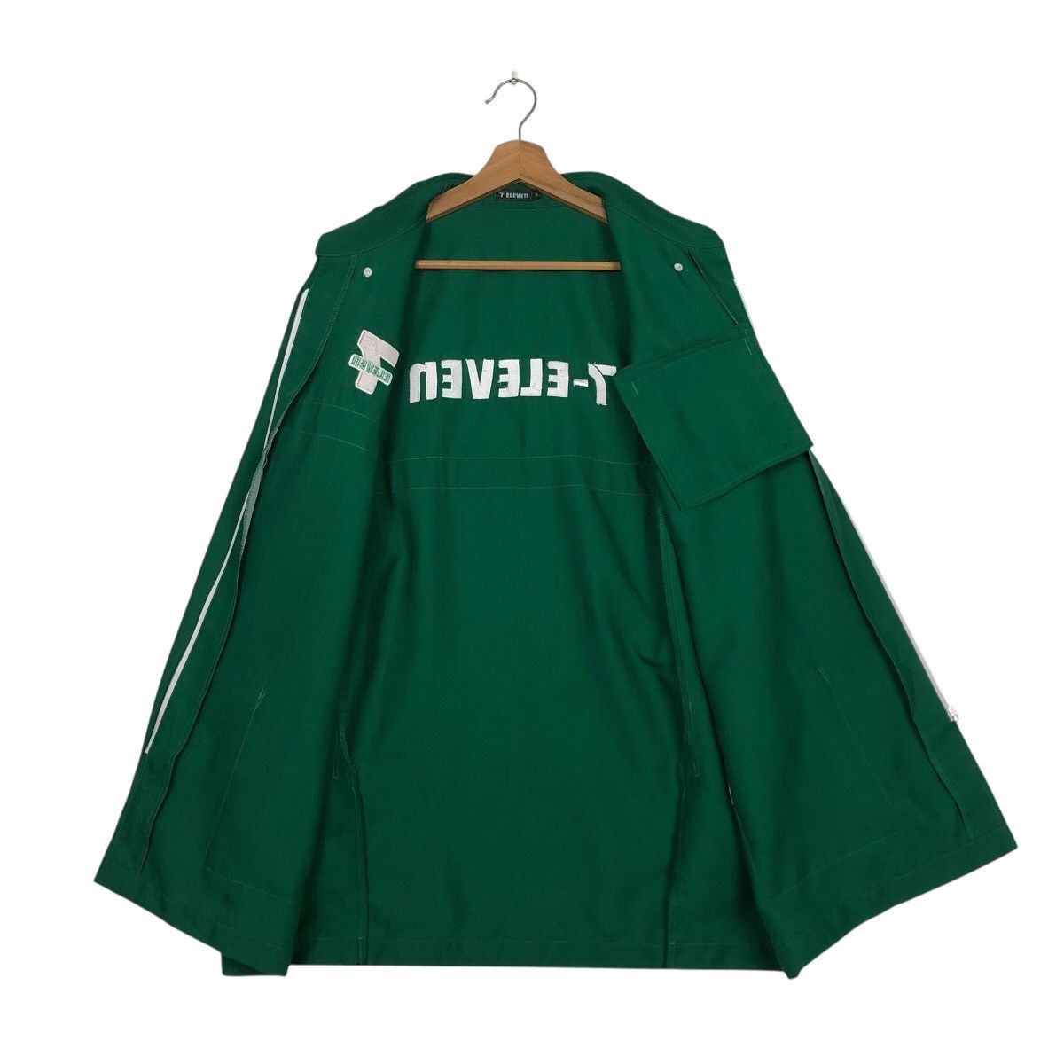 Japanese Brand 📌Vintage Worker Shirt Jacket 7-Eleven Big Logo Size US L / EU 52-54 / 3 - 14 Thumbnail