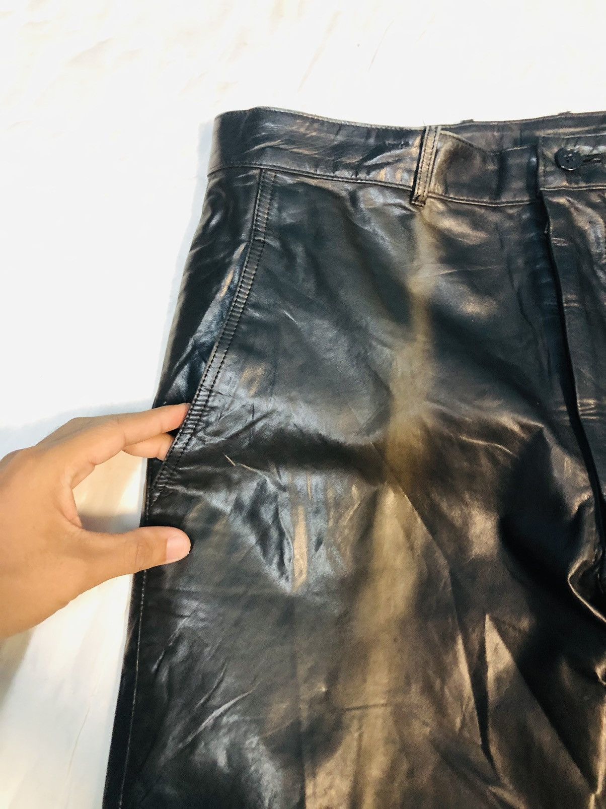 Japanese Brand Art Glenhill Leather Pants (5) Size US 29 - 7 Thumbnail