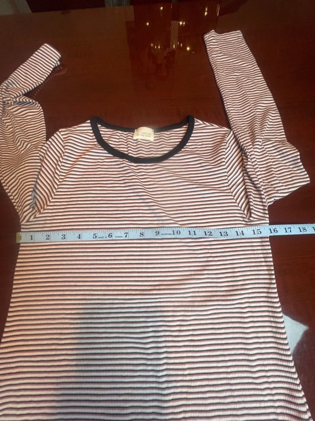 Other Caution To The Wind Striped Ribbed Long Sleeve M Earthy Size S / US 4 / IT 40 - 6 Thumbnail